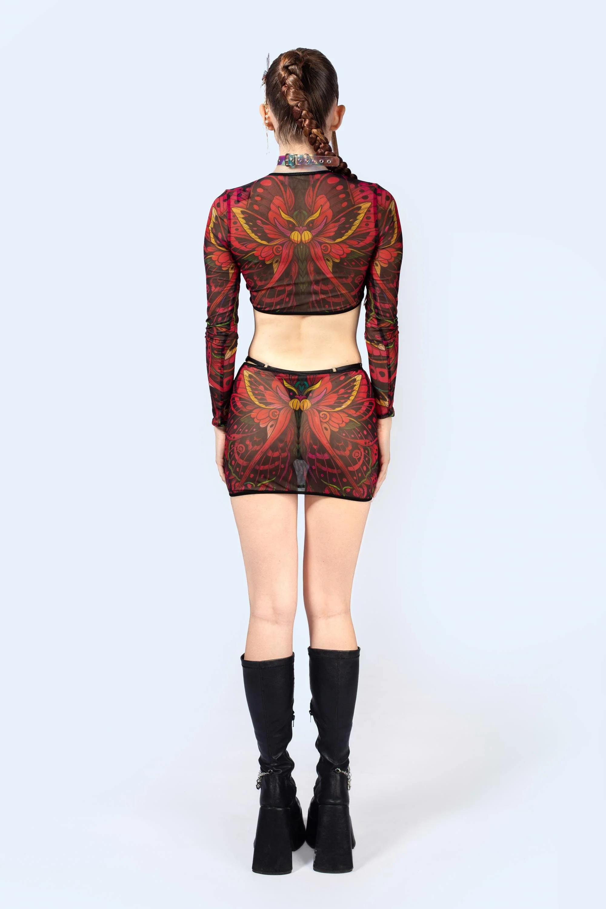 Wingspan Mesh Cutout Skirt - Image 4
